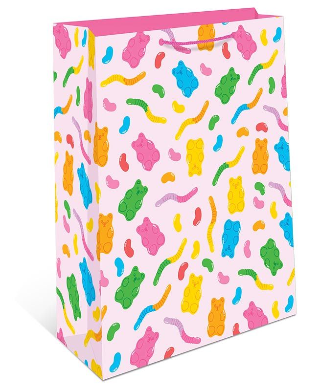 Пакет подар. бумажн. 11*14*6 см 150гр/м "Мармеладные мишки"