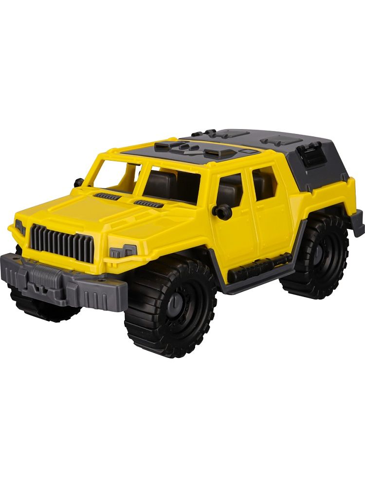 Машинка 30см Джип "Альфа" городской, с тентом, желты