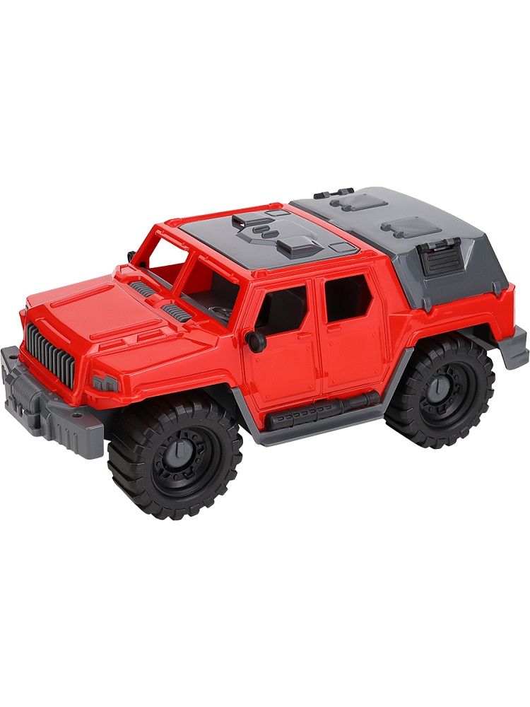 Машинка 30см Джип "Альфа" городской, с тентом, красный
