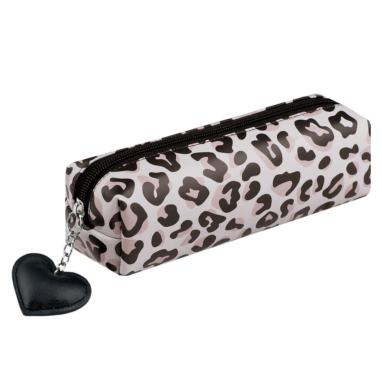 Пенал-косметичка (200*70*55) молния, кожзам "Принт леопарда" цифровая печать
