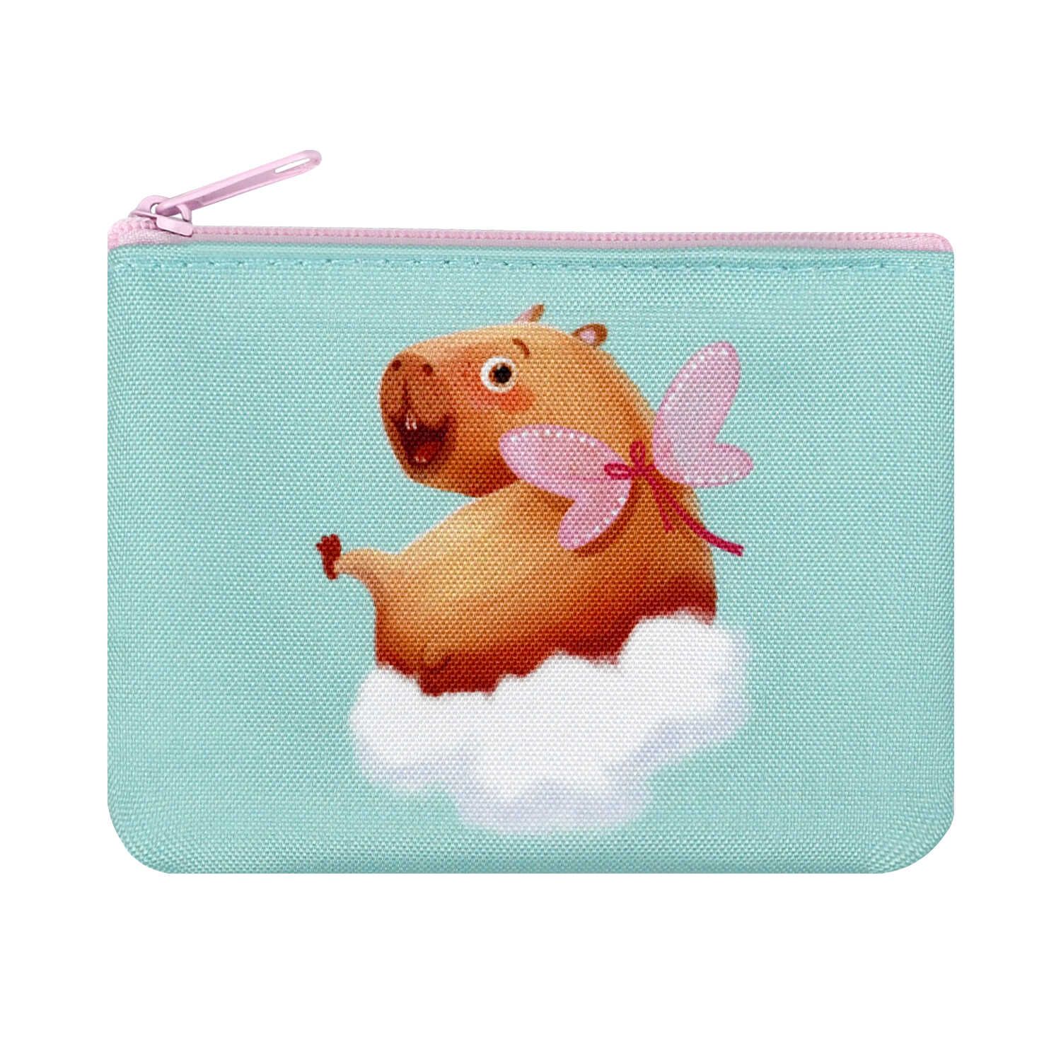 Кошелек для банкнот и монет Феникс+ "Капибара-милашка" 11*8см, ткань, молния