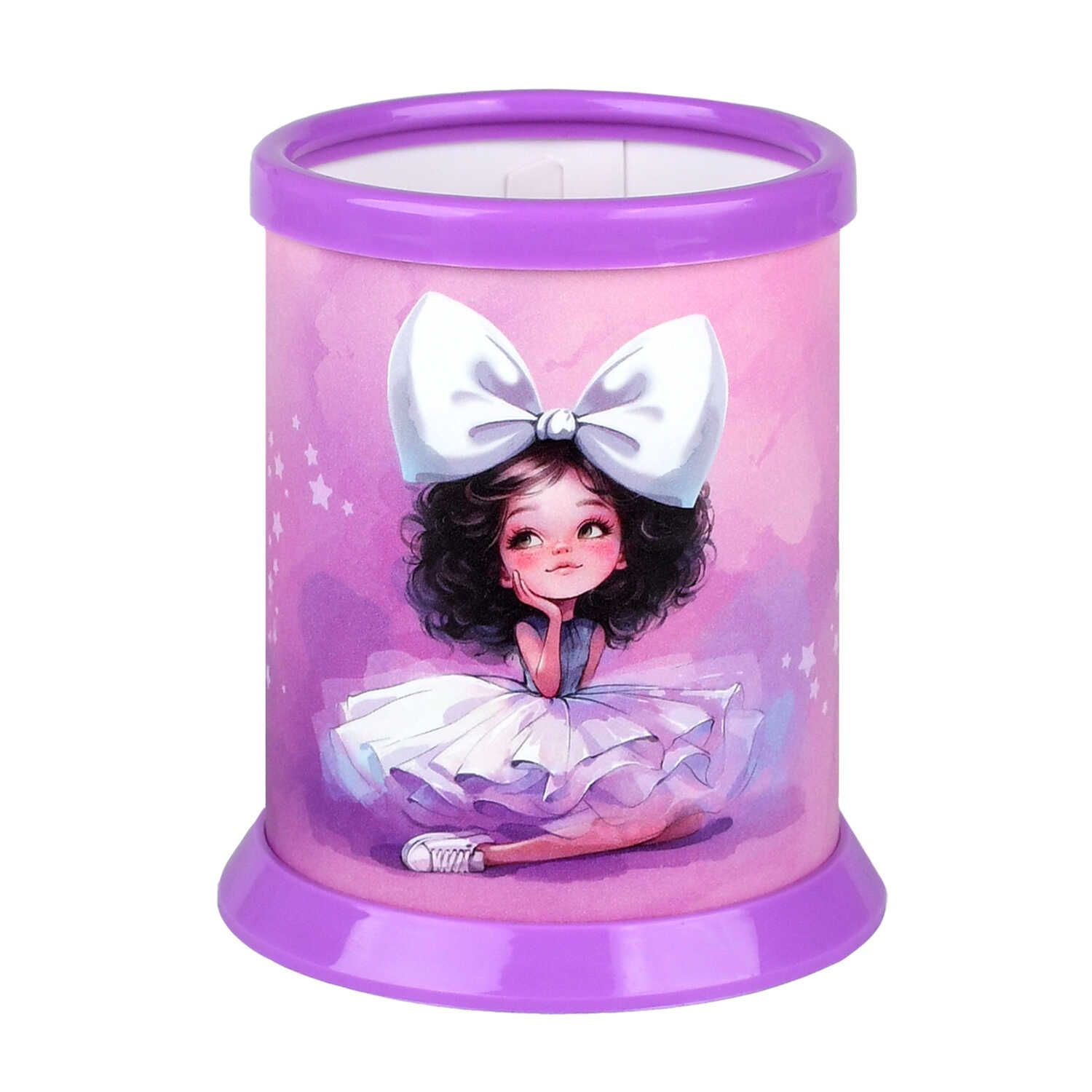 Подставка наст. "Балерина с бантом" 7,6*10см , пластик