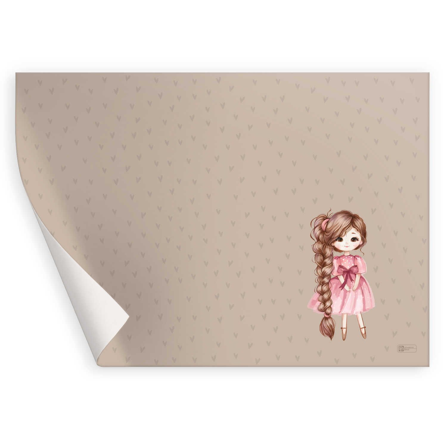 Клеенка для уроков труда "Девочка с косой" 500*700мм, ПВХ, 130 мкм