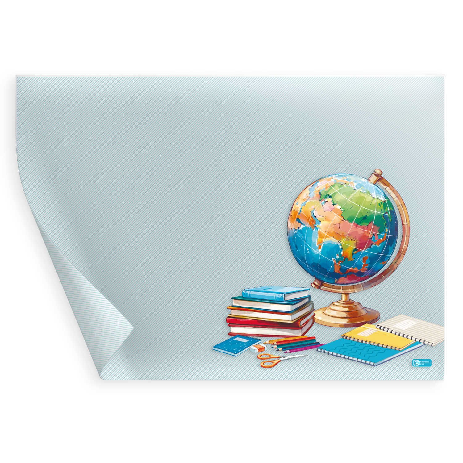 Клеенка для уроков труда "Глобус" 500*700мм, ПВХ, 130 мкм