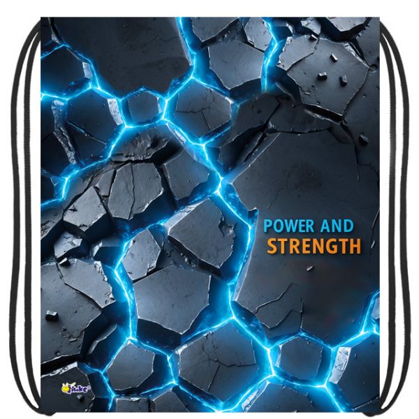 Мешок для обуви 1 отд, 410*490 "Неоновый разлом" петля