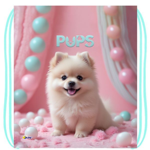 Мешок для обуви 1 отд, 410*490 "Забавный шпиц" петля