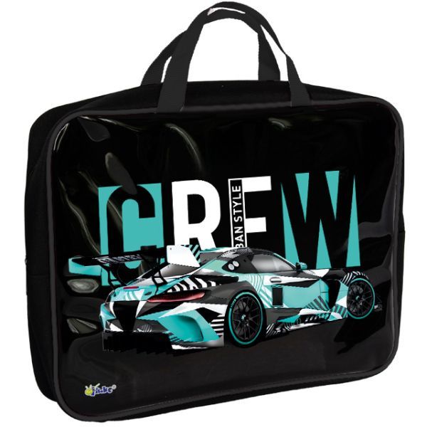 Папка А4 (350*265*75) с ручками, молния, ПВХ "Урбан авто"