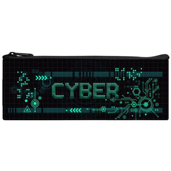 Пенал-косметичка (190*75) молния, ткань "Кибер схема"