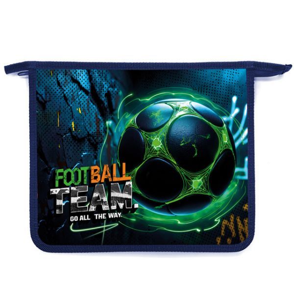 Папка д/тетрад. А5 (240*205*45) 1отд. молния сверху, пластик "Вместе к победе" диз.с двух сторон