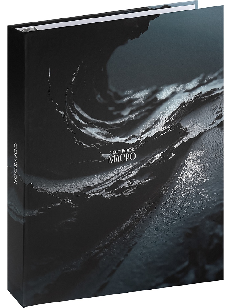 Тетрадь  А5  80л кл. на кольцах Проф-Пресс "Дизайн в макро" мат.лам., выб.лак.