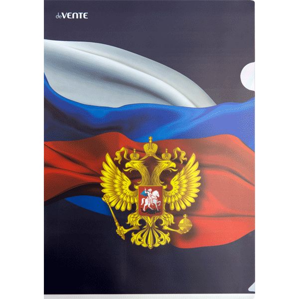 Папка уголок А4 "deVENTE. Герб", 0,18мм, непрозрачная