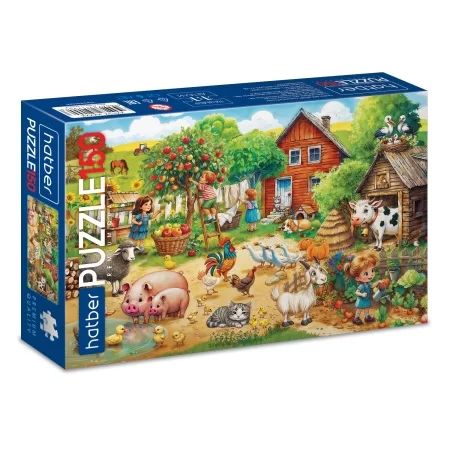 Пазлы  150 элементов  330*220мм.  "Каникулы в деревне" Премиум