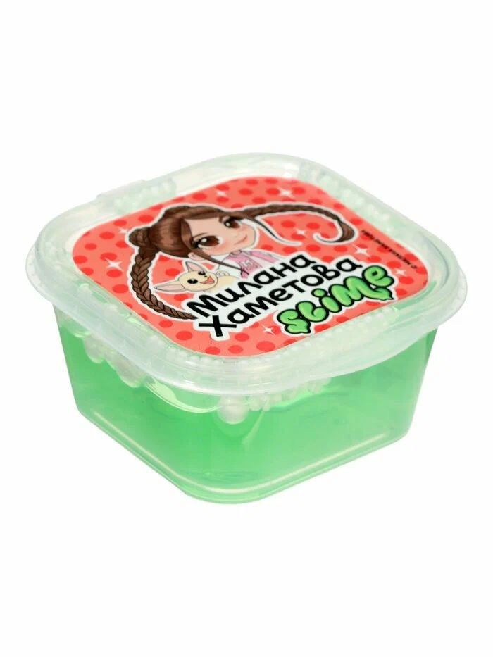 Слайм  60гр "HERO" Милана Хаметова зеленый отгрузка от 0˚C до -20˚C