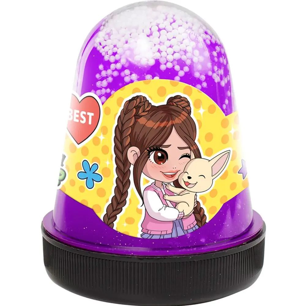 Слайм 130гр "HERO" Милана Хаметова фиолетовый, капсула, отгрузка от 0˚C до -20˚C