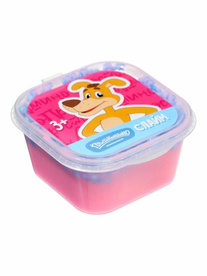 Слайм  60гр "HERO" Простоквашино розовый отгрузка от 0˚C до -20˚C