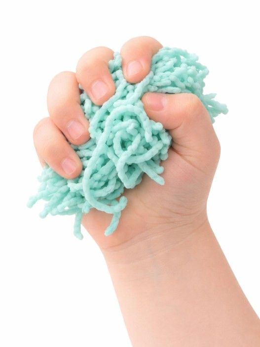 Антистресс-мялка "Волшебный червячок" голубой 40гр