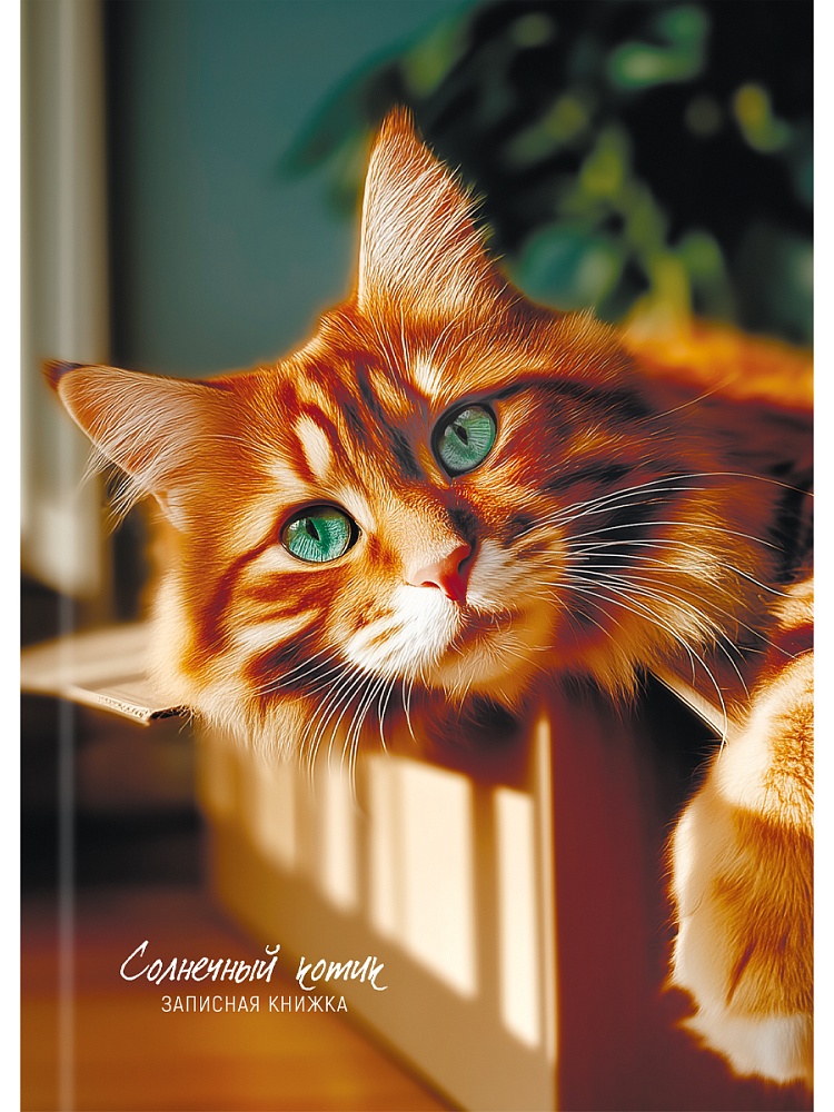 Блокнот А5 7БЦ  80л "Милые коты - 1" без лин., глянц.лам., лен