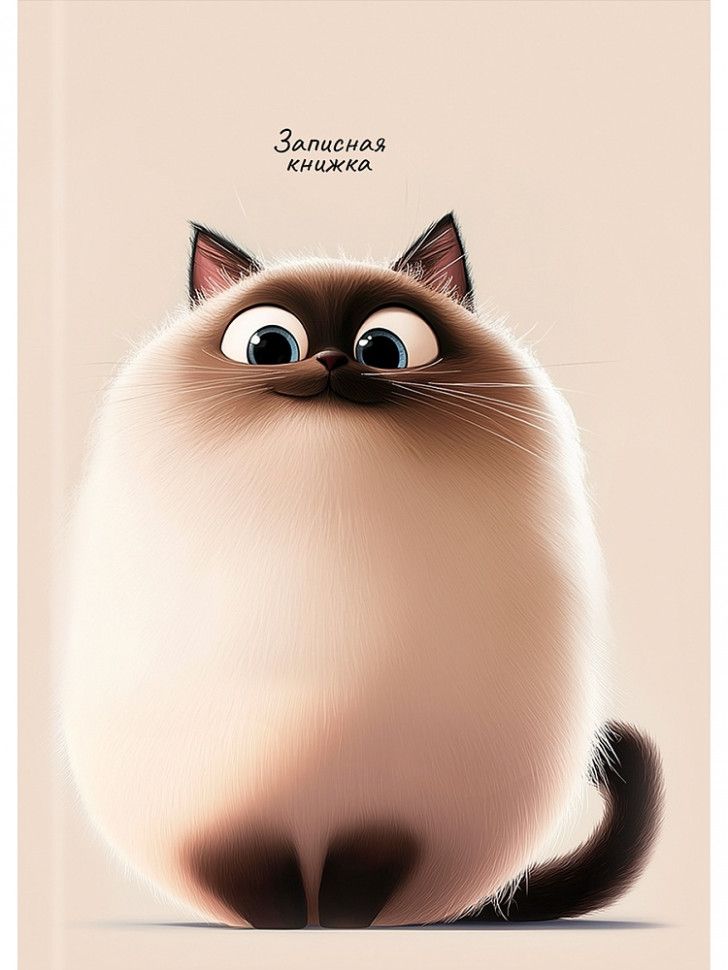 Блокнот А6 7БЦ 160л "Забавный котик - 2" кл., глянц.лам., лен