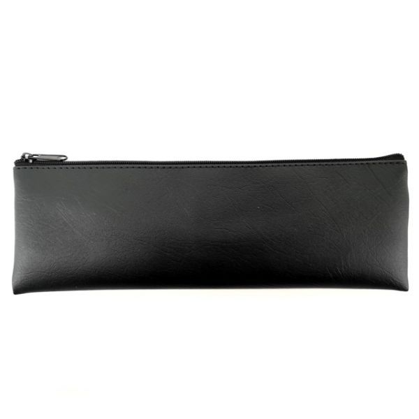 Пенал-косметичка (195*75) молния, кожзам "Чёрный"