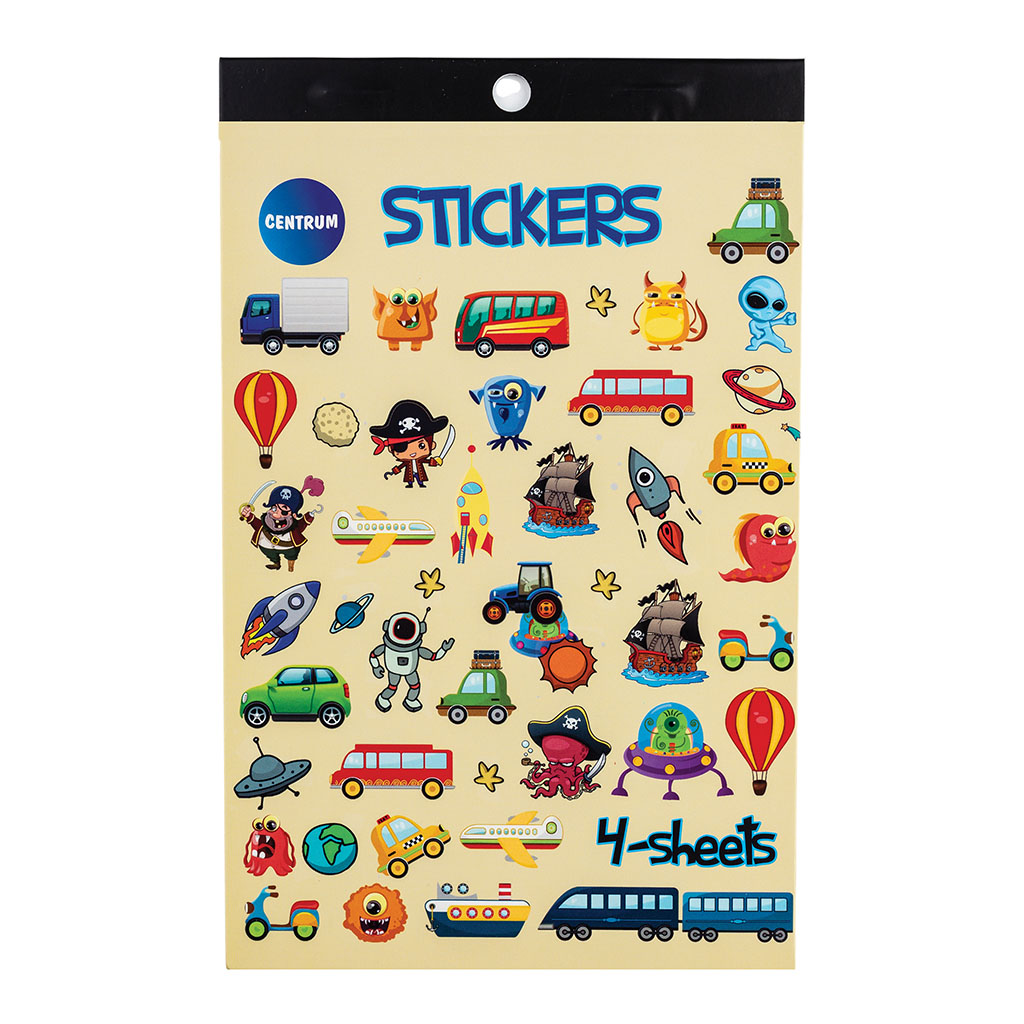Альбом наклеек  12,5*195см 4л. "Для мальчиков" ассорти