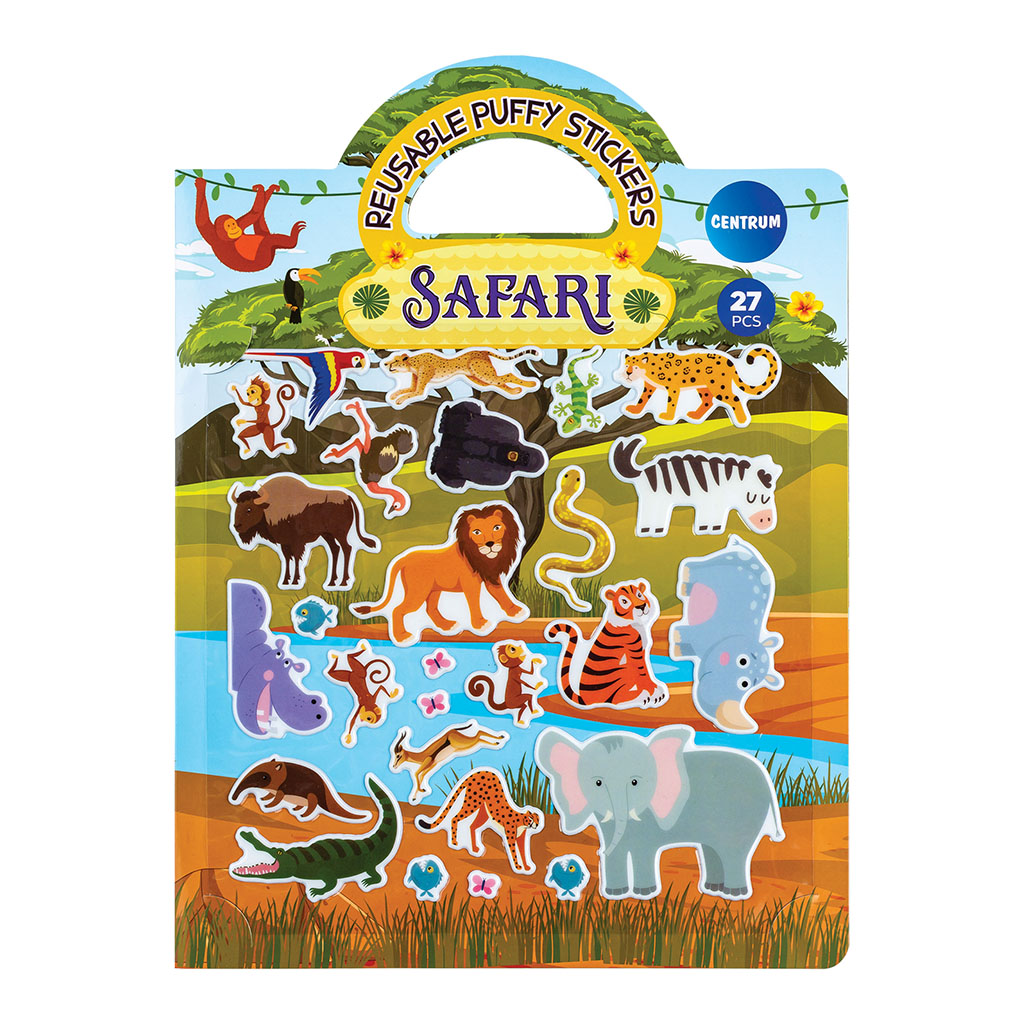 Наклейки декоративные пластиковые 18,5*18,5см "Сафари" 27шт.
