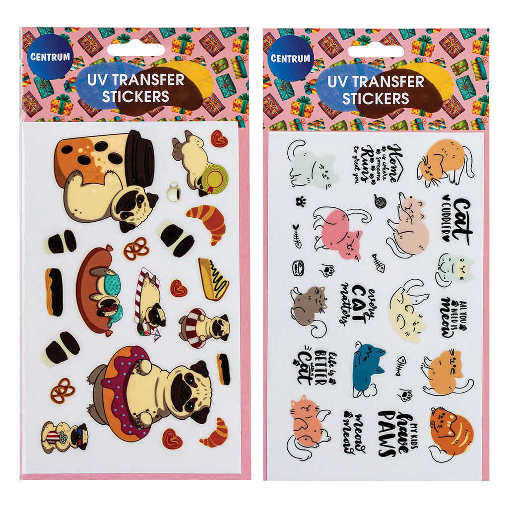 Стикеры "Кошки и собаки"  пластиковые