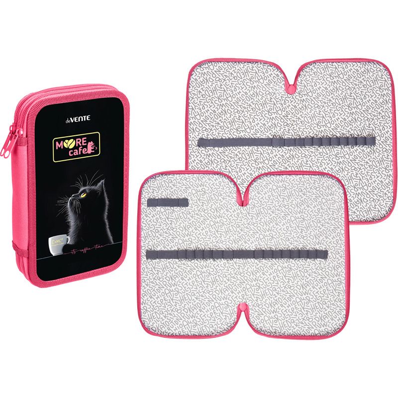 Пенал 2 отд. (205*108*40) молния, картон с конгревным тиснением MooreCafe