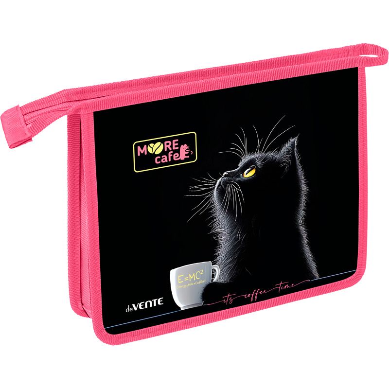 Папка д/тетрад. А5 (240*187*45) 1отд. молния сверху, ламинат "MooreCafe"