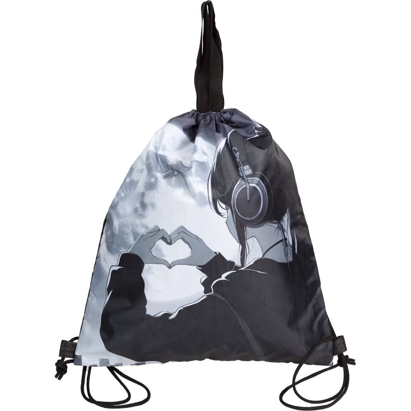 Мешок для обуви 1 отд, 380*430 Silver Moon", верев.завязки, текст.ручки