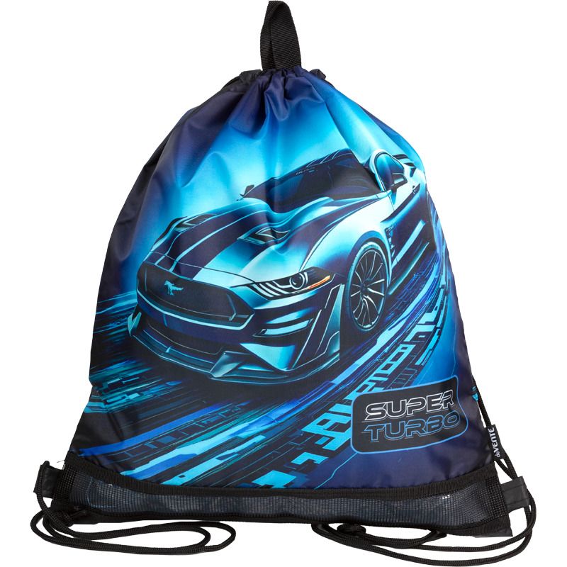 Мешок для обуви 1 отд, 400*470 Super Turbo", верев.завязки, сетка д/ветиляции