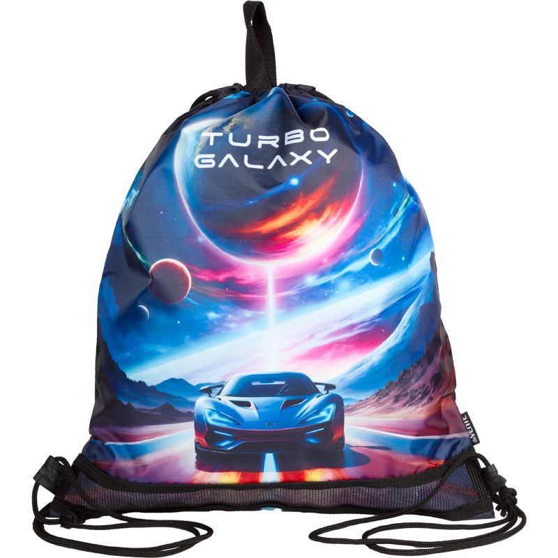 Мешок для обуви 1 отд, 400*470 Turbo Galaxy", верев.завязки, сетка д/ветиляции