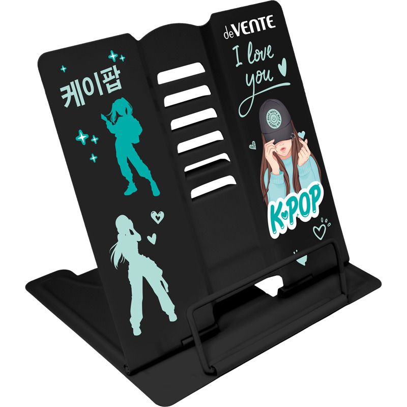 Подставка для книг "K-Pop Heartbeat" 15*15см полностью металл