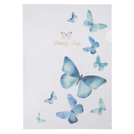 Папка уголок А4 Бабочки, текстура