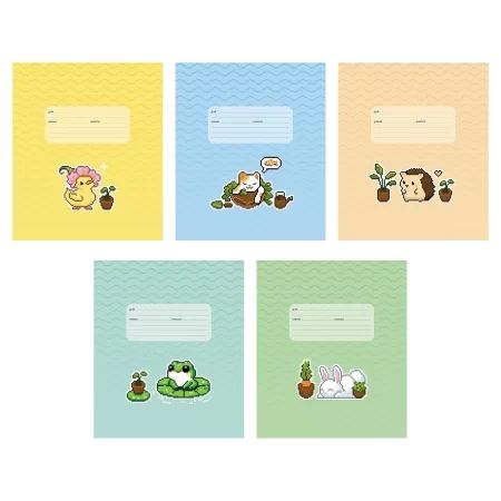 Тетрадь А5 12л косая лин. частая Hatber "Пиксель графика" (ПРОПИСЬ) обл.мел.картон, тисн., 5диз.в бл