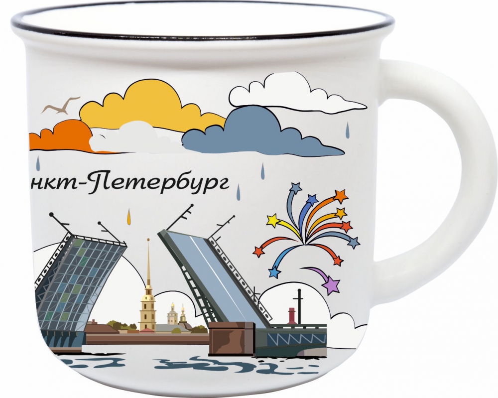 Кружка сувенирная 350мл СПб. Сфинкс