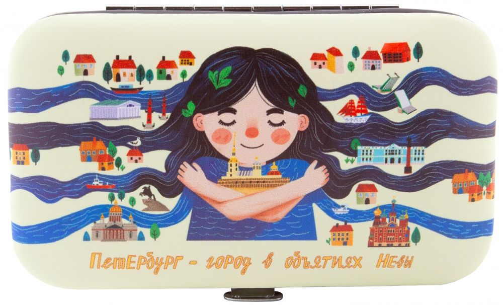 Набор маникюрный 11*6,2см "Петербург в объятиях Невы"