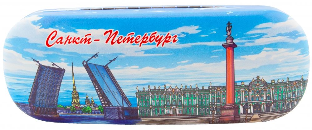 Чехол для очков "СПб.Спас, Исаакий, Медный, мосты", рис.