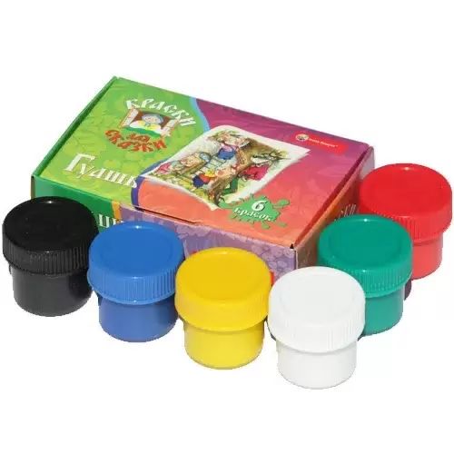 Гуашь  6цв 120мл Три Поросенка