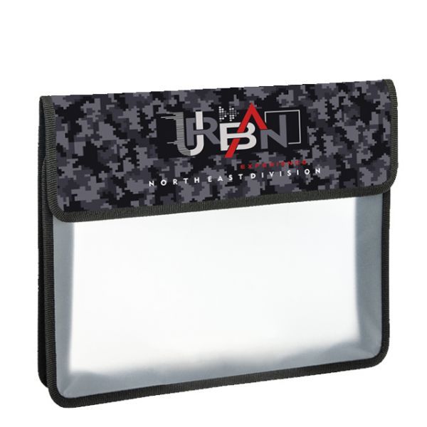 Папка д/тетрад. А5 (240*205*40) 1отд. на липучке, пластик/ткань "Urban"