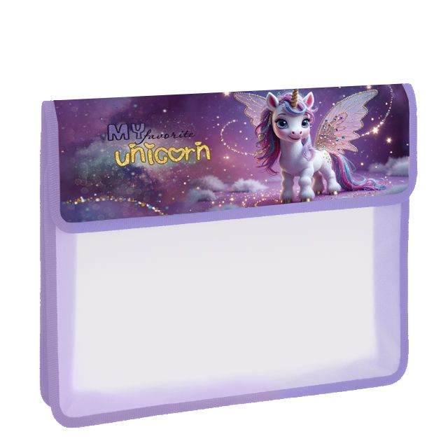 Папка д/тетрад. А5 (240*205*40) 1отд. на липучке, пластик/ткань "Волшебное очарование"