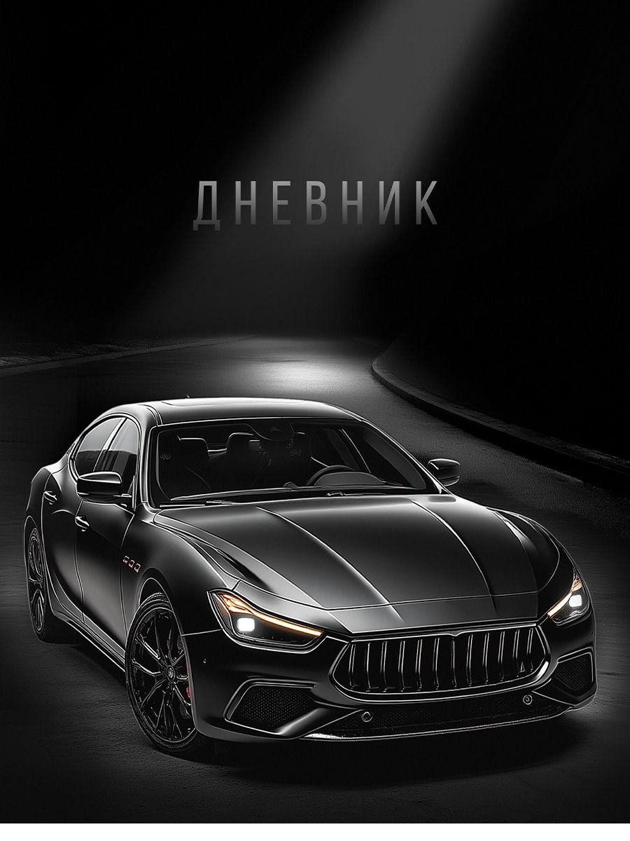 Дневник универсальн. обл. картон "Чёрный автомобиль - 13" 40 л.