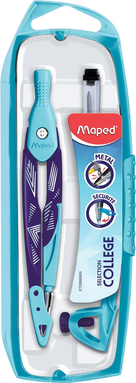 Готовальня MAPED "Arctic" 3 пр., пластик.футляр