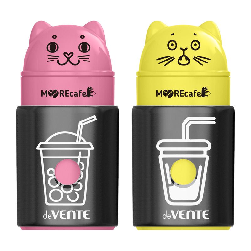 Точилка пласт. 1 отв. с контейнером "MooreCafe" ассорти