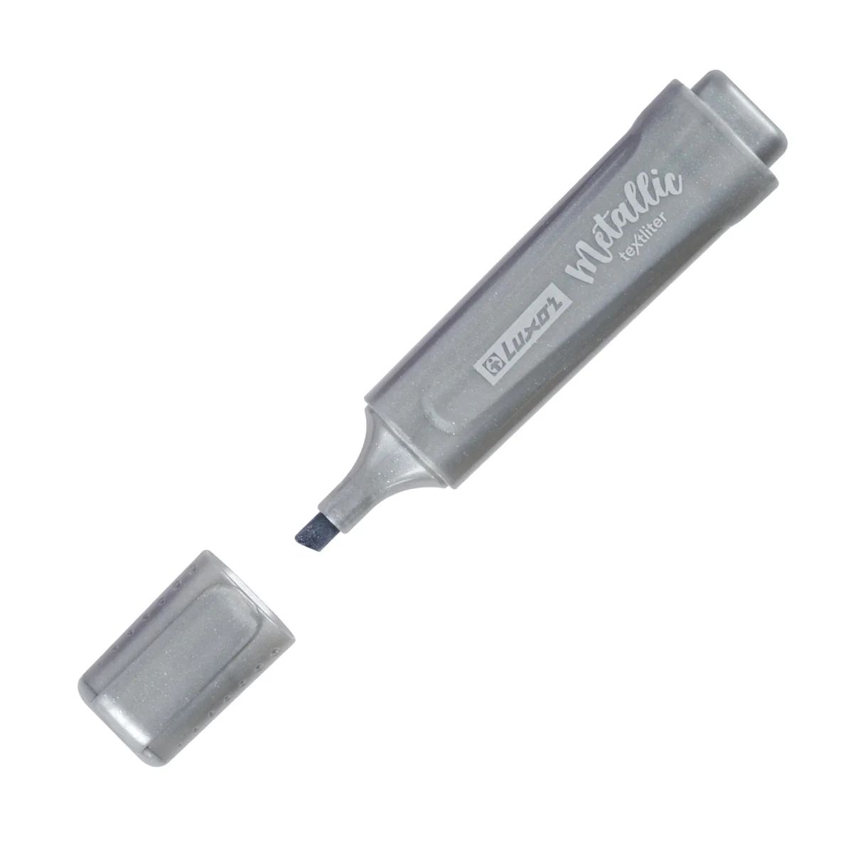 Текстовыделитель "Luxor. Textliter Metallic" серебро