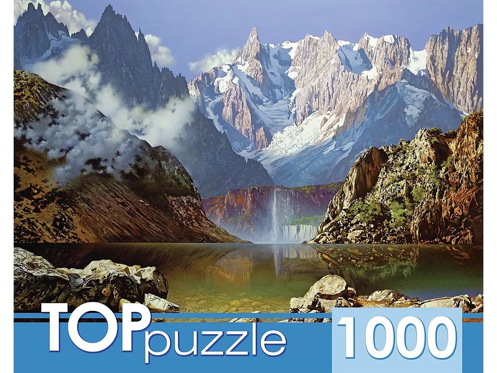 Пазлы 1000 элементов  685*480мм. "Горное озеро"