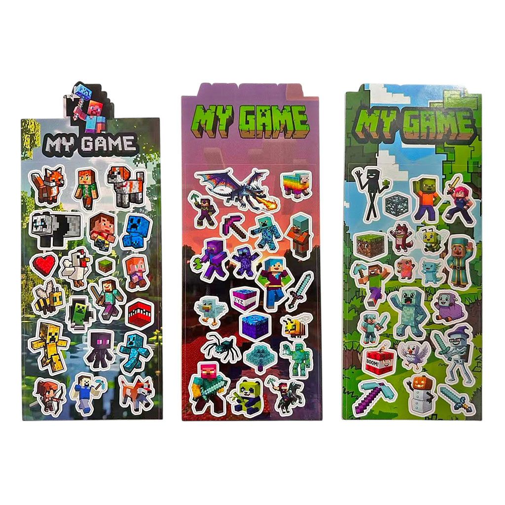 Наклейки My game лазерные 10*22 см 3 дизайна
