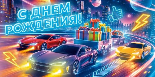 Конверт для денег "С Днем рождения!"