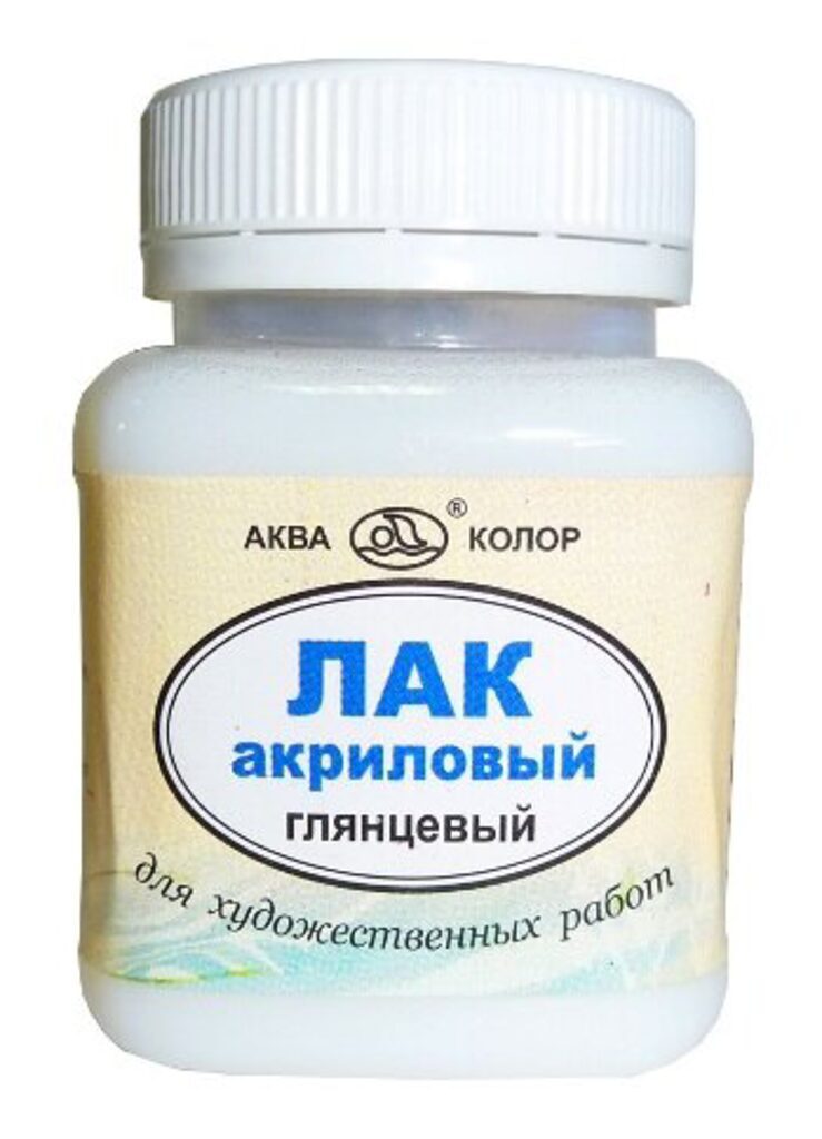 Лак акриловый "Аква-колор" 80 мл , глянцевый