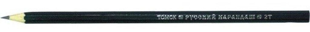 Карандаш Русский карандаш 2Т шестигр. корп. ассорти, заточ. 6,4*177