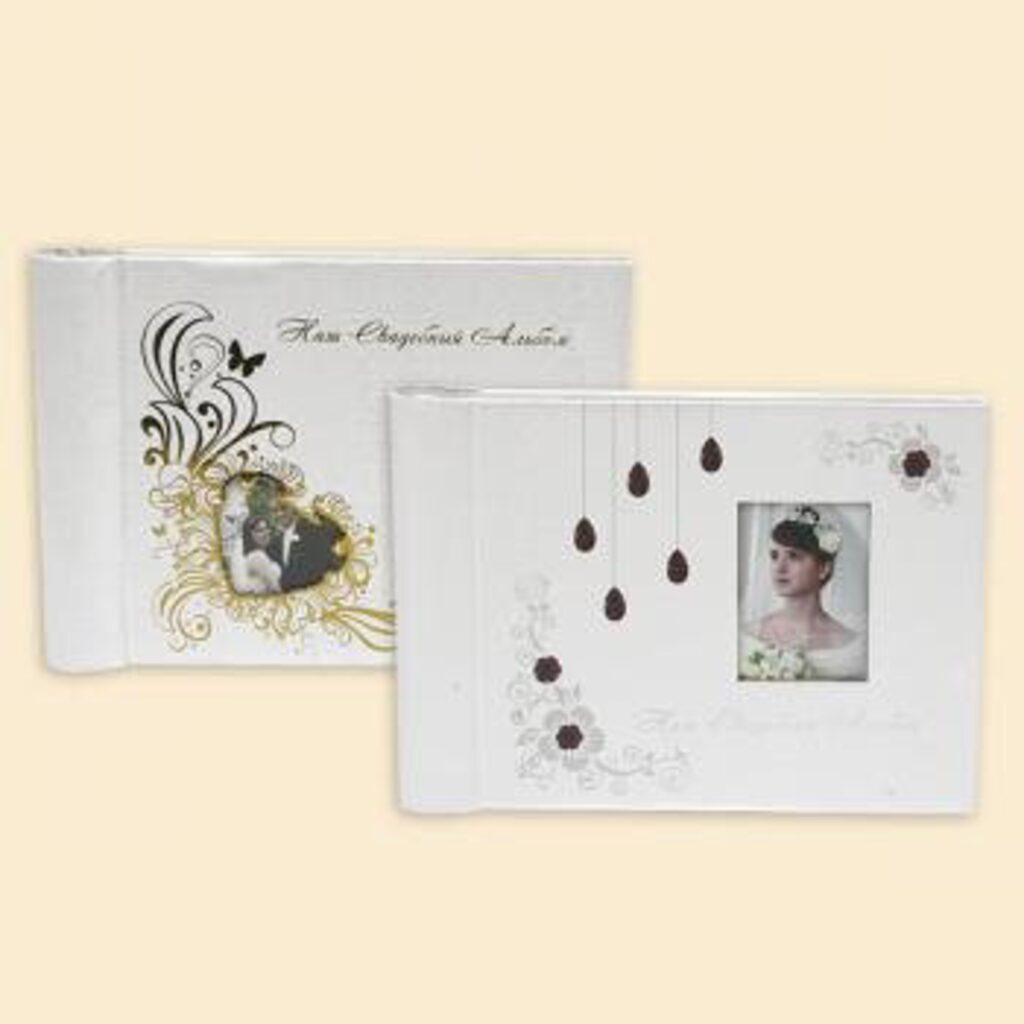 Фотоальбом магнитный 20л  15*21см. Wedding story 12, спираль